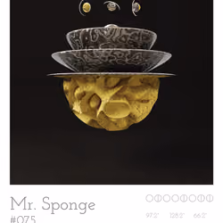 CryptoMarbles #075 - Mr. Sponge