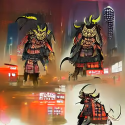 Samurai Demon Cyperpunk #1