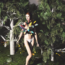 Girl in the Woods