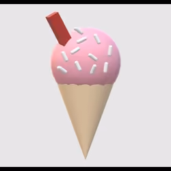 Strawberry cheesecake ice