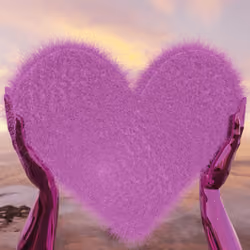 Holding Heart #10 - Hairy Heart