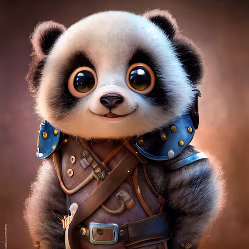 Little Panda In Armor Lgzz