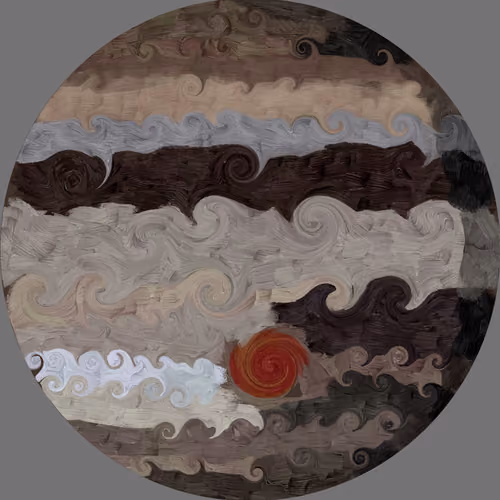 Jupiter painted