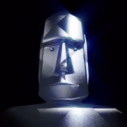 TITANIUM MOAI [#018]