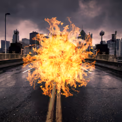 Flaming Ball