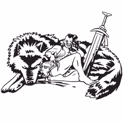 CryptoVectorD #3 - Lady Ork Warrior