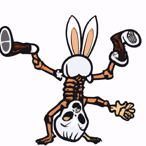 Rabbit Skeleton Fainted 0001