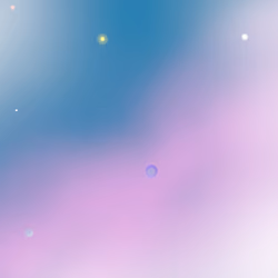 Stars shining in space