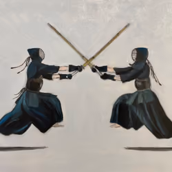 Kendo Oil Painting