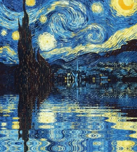 The Starry Night animated 