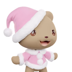 3D LEELEE-Santa-Brown bear-#20510
