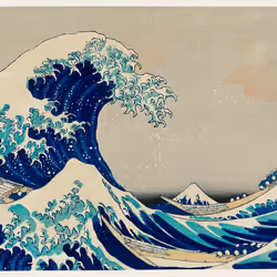 3D Living Works Video - The Great Wave off Kanagawa by Hokusai