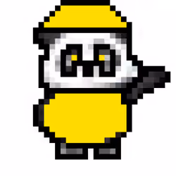 Waving Yellow Panda