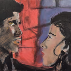 Tony & Maria (Original + NFT) by Dan Oliver