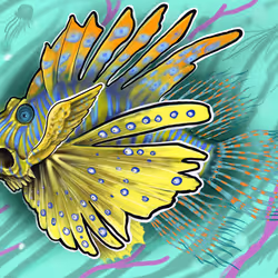 lionfish x skull golden