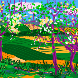 In the fields