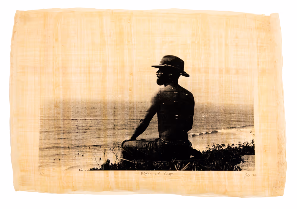 Justin Aversano - Eight of Cups - Physical Tarot Scroll - 3/3