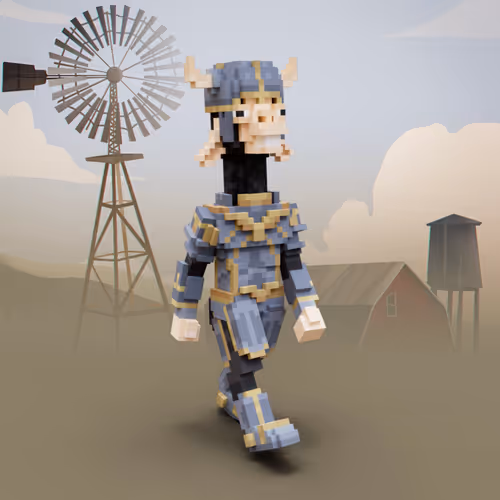 Boss Llama Voxels