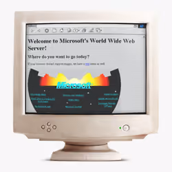 Microsoft - early web presence (1994)