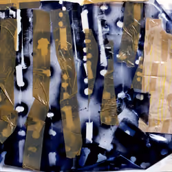 Particle collage with brown 2