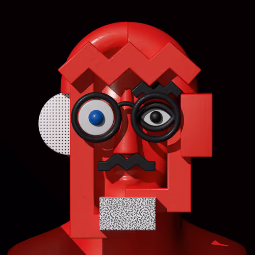 Modernist Masks #0010 RGB (Red)