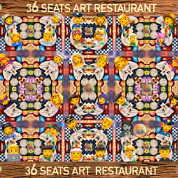 WOMAN ZOMBIE PLACE IN TABLE 9 "36 SEATS RESTAURANT"