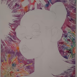 unfinished GG #6205 watercolor by Zom