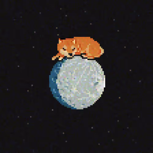 Dreaming Doge #9: 水星の眠そうな犬 (Sleepy Dog on Mercury)