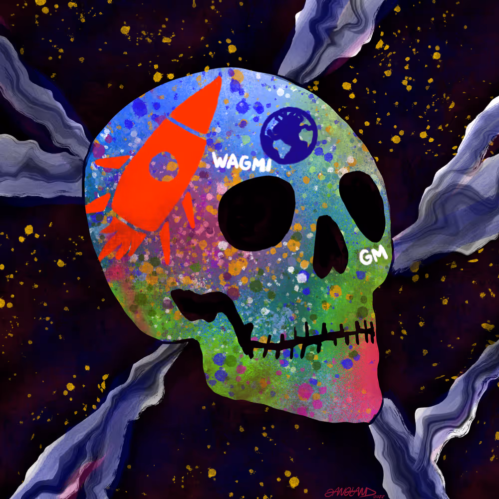 Gangland Skull #359 - "Moon Shot" - by Eddie Gangland