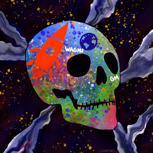 Gangland Skull #359 - "Moon Shot" - by Eddie Gangland