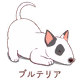 Crouching dog