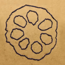 Sewing a lotus