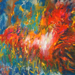 "Bursting forth"