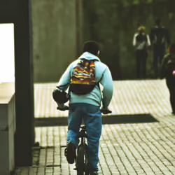 Street Style - A One-of-a-Kind NFT Art of a Man Walking his BMX 