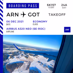 Takeoff #23. SAS A320neo (ARN-GOT)