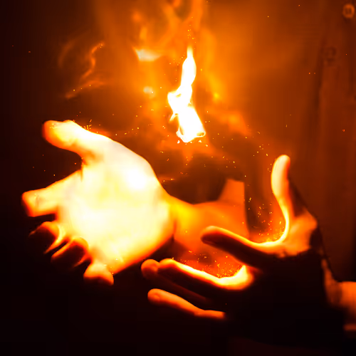 holding fire spirit