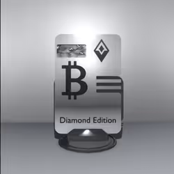 Bitcoin Diamond Edition Card - Platinum/Platinum