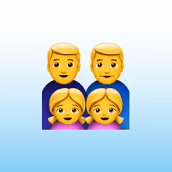 Family: Man, Man, Girl, Girl
