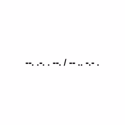 GREG MIKE -Morseth Code