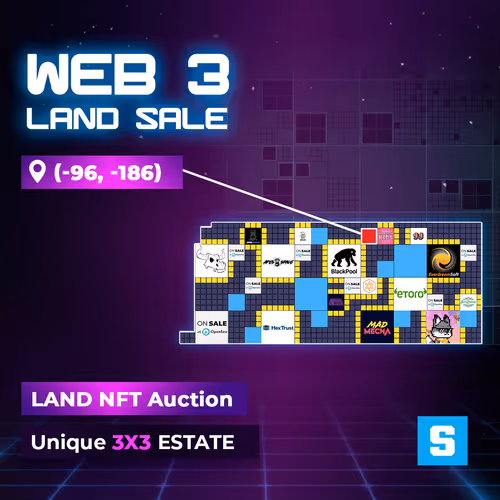 Web3 LAND Sale - 3x3 Estate S [-96,-186]