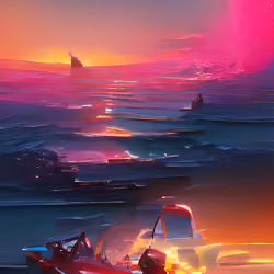 #08 METAVERSE WALL ART /SUNSET 1