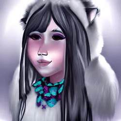wolf fur girl