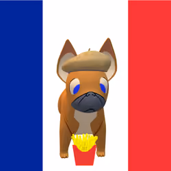 French Bulldog Fries