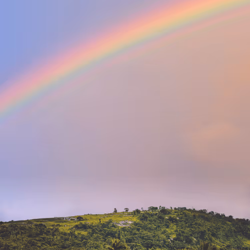 Mountain and Rainbow