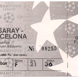 Galatasaray Ticket #42 : Galatasaray - Barcelona 93