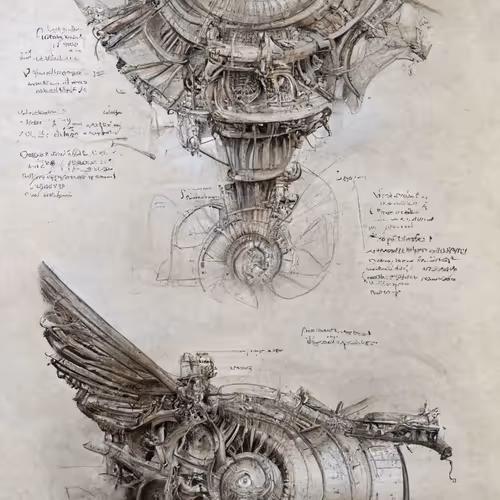 Leonard Da Vinci's - King Francis I: Château de Rambouillet - Roof Finials Sketch #2