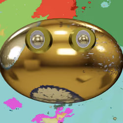 3D GOLD PLANET