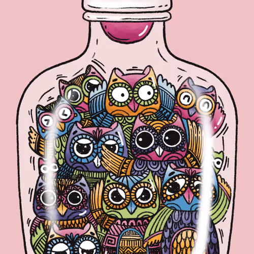 Owl doodle #07