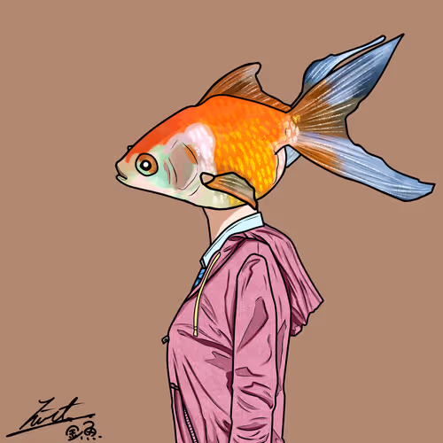 goldfish face girl　「fourth」  beige