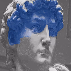 Grayscale michelangelo's david #37